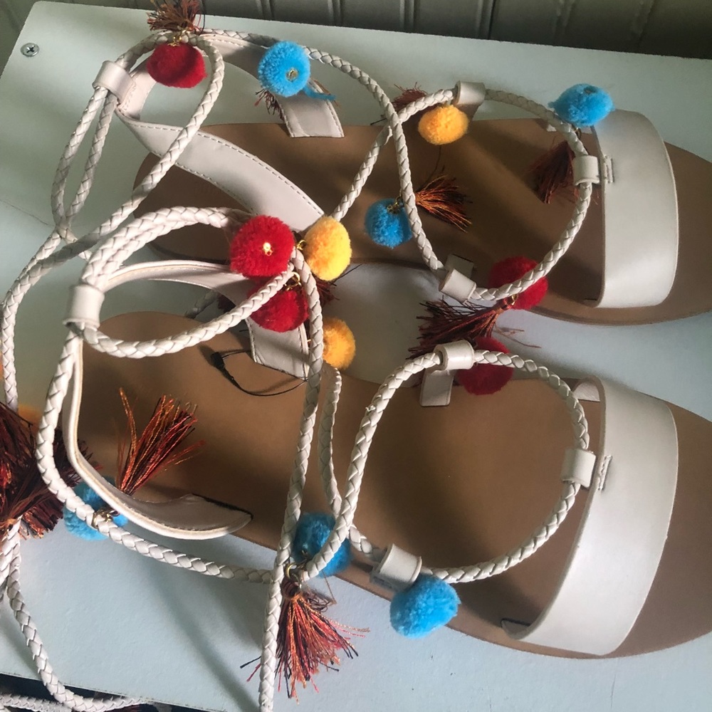Lace up sandals